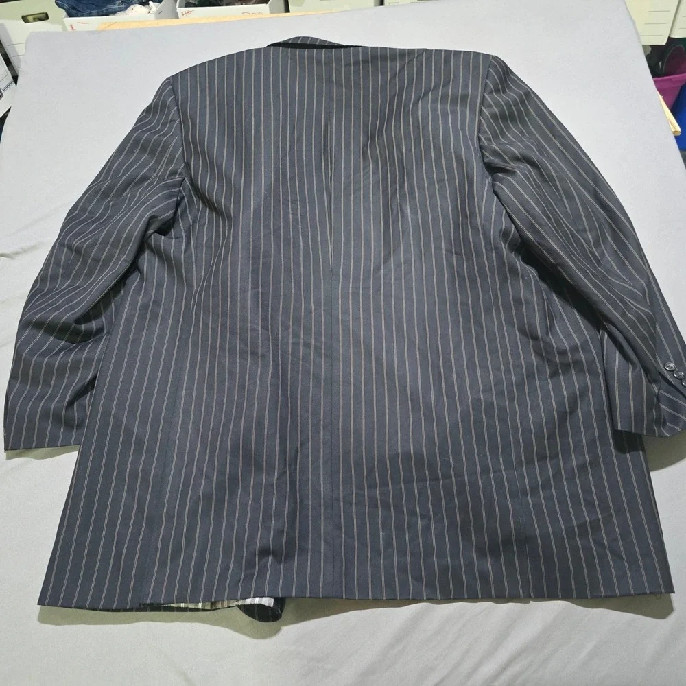 Caravelli Fusion 3 Piece Suit Mens jacket 56L 52x28 pants Vest pinstripe